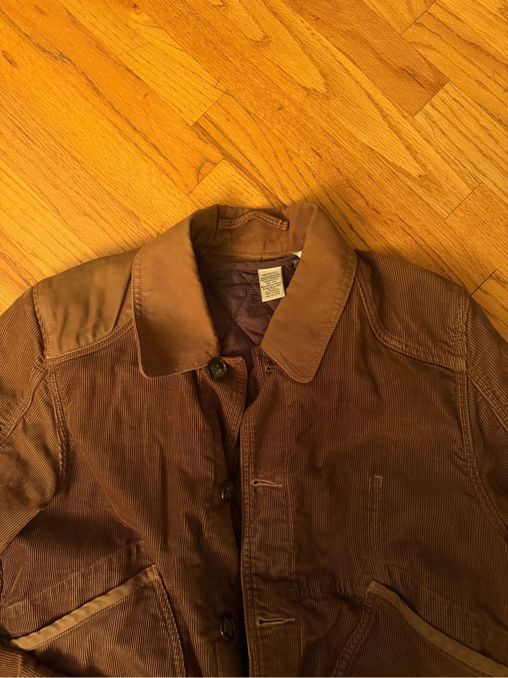 Jack Spade Brown Corduroy Field Jacket/Barn Coat - Picture 7 of 7